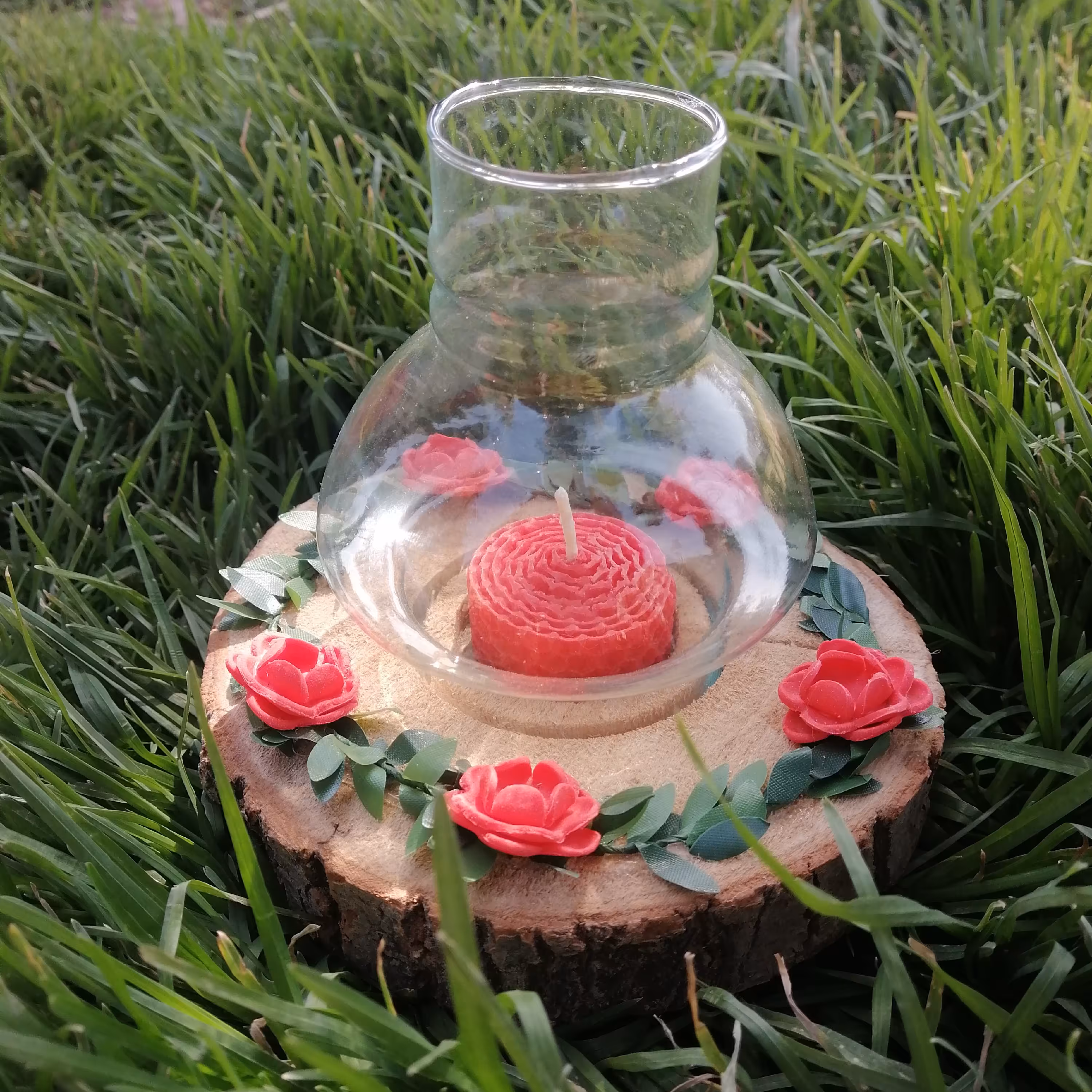 شمعدان طراحی شده با چوب