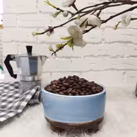 دانه قهوه چری فول کافئین 1000 گرمی 