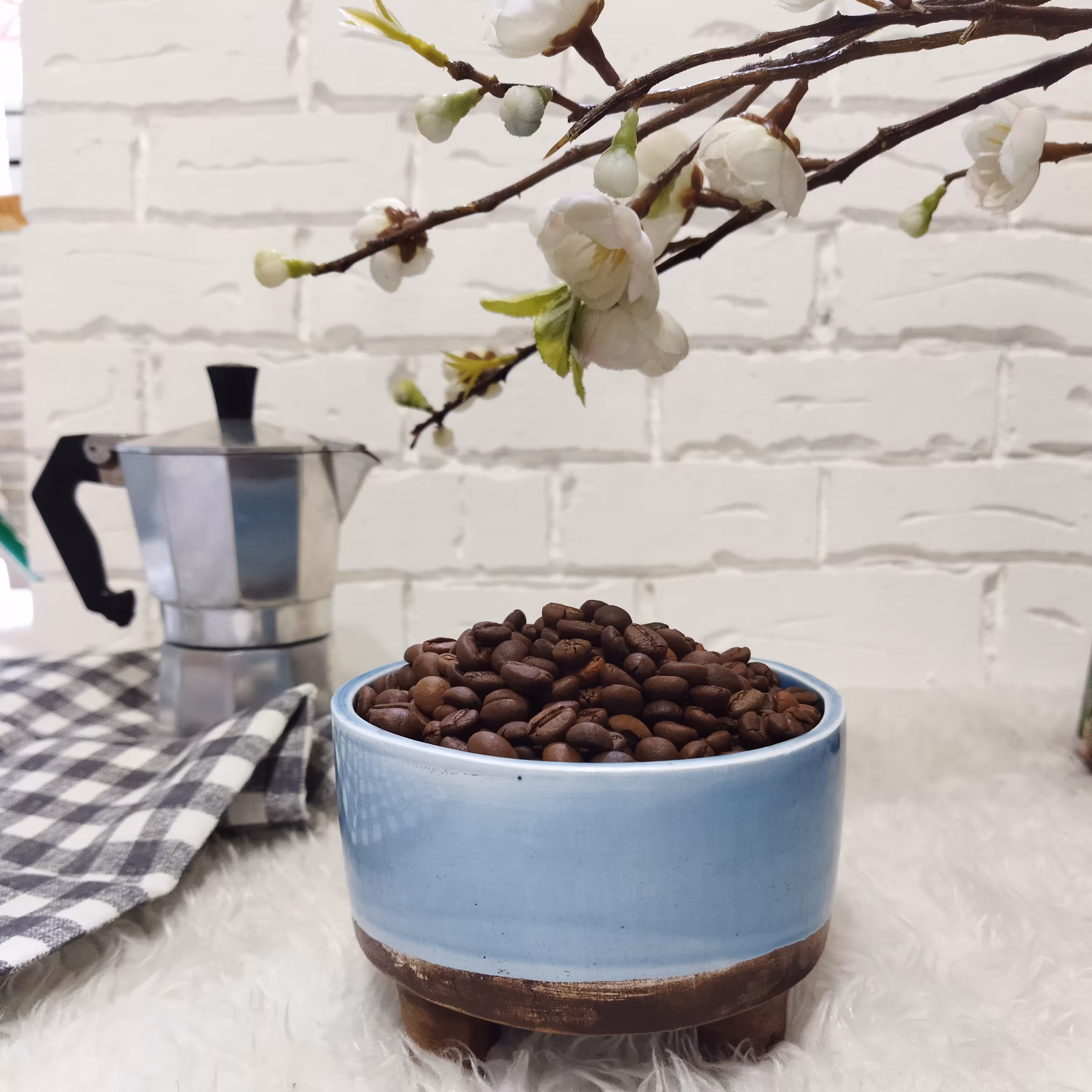 دانه قهوه چری فول کافئین 1000 گرمی 