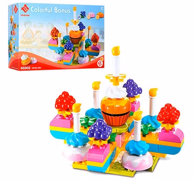 لگو دوپلو اسمونو مدل کیک آبنباتی 65 تکه smoneo کد 66002