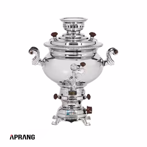 سماور گازسوز گروه صنعتی برادران سیفی مدل صدفی پایه زغالی ظرفیت 10 لیتر