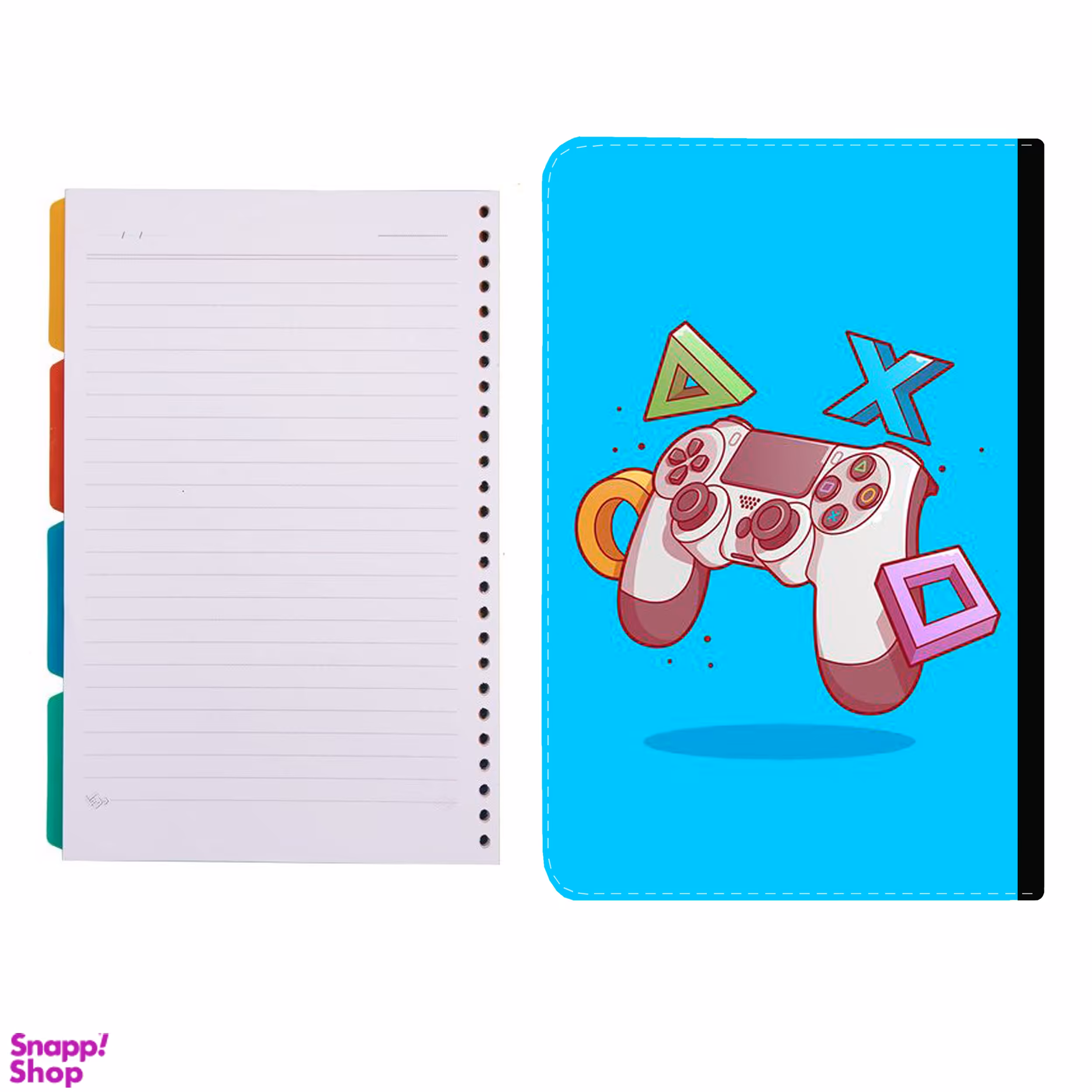 کلاسور طرح پلی استیشن کد 32 به همراه کاغذ کلاسور