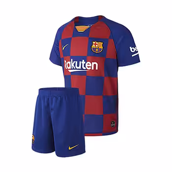 کیت اول بارسلونا 2020 پیراهن شورت سورمه ایی
