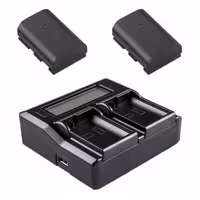 شارژر دوبل Coolcam Dual Charger LP-E6 همراه دو باتری LP-E6N