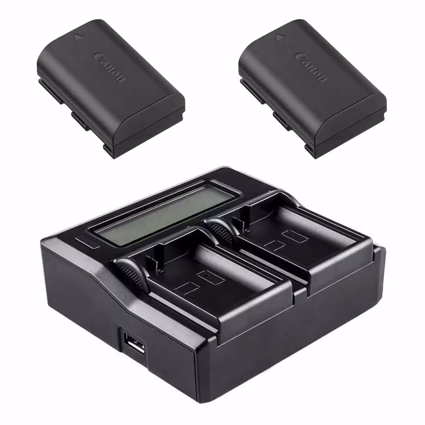 شارژر دوبل Coolcam Dual Charger LP-E6 همراه دو باتری LP-E6N