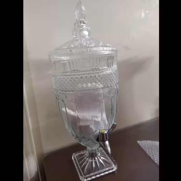 کلمن شیشه‌ای پنج لیتری با ارسال رایگان