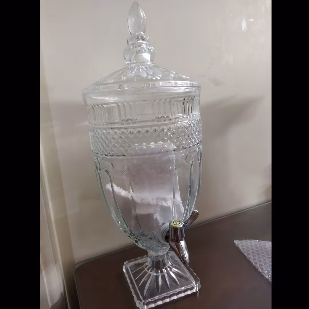 کلمن شیشه‌ای پنج لیتری با ارسال رایگان