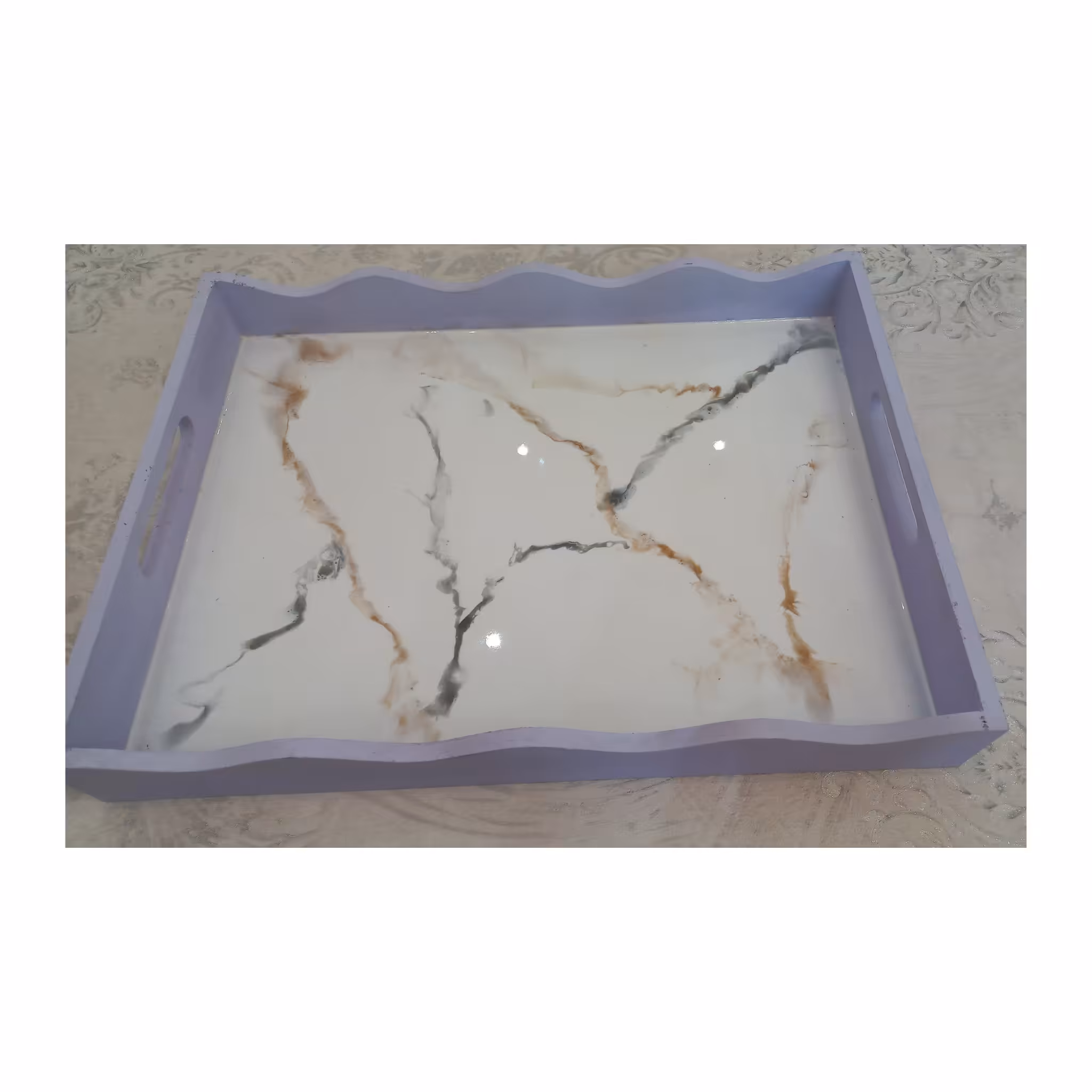 سینی چوب و رزینی