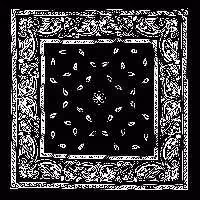 دستمال سر و گردن (باندانا) طرح بُته جِقه