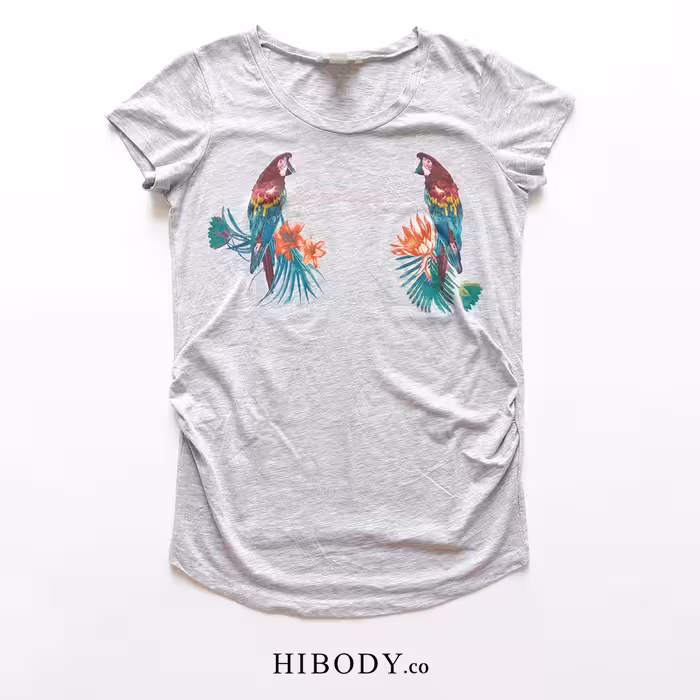 تیشرت تابستانی نخی اسپورت راحتی زنانه بارداری 