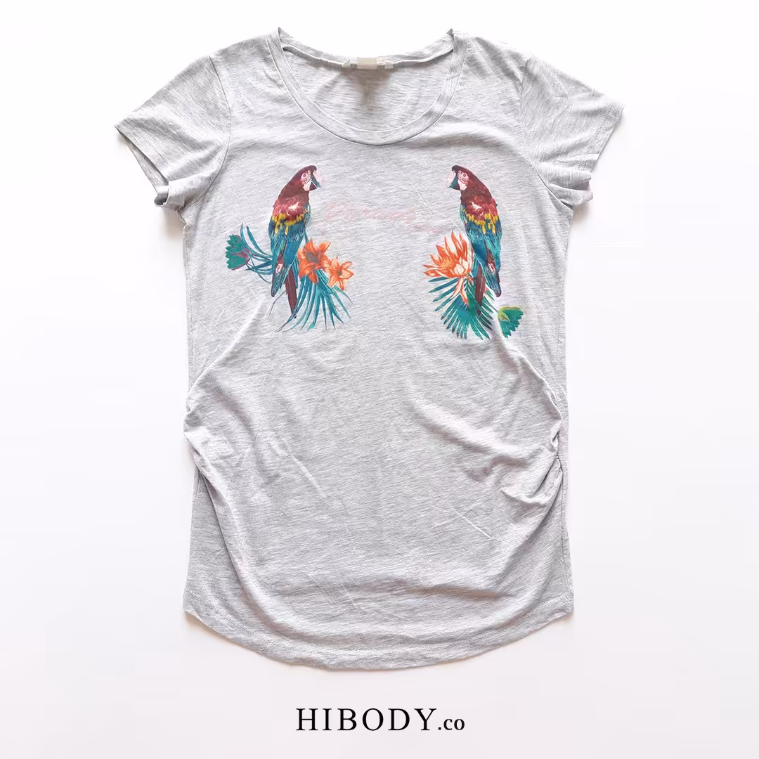 تیشرت تابستانی نخی اسپورت راحتی زنانه بارداری 