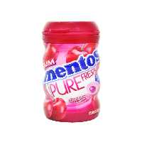 آدامس گیلاس بدون شکر مغزدار 50 عدد منتوس - mentos