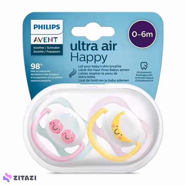 پستانک ارتودنسی فیلیپس اونت Philips Avent طرح گیلاس