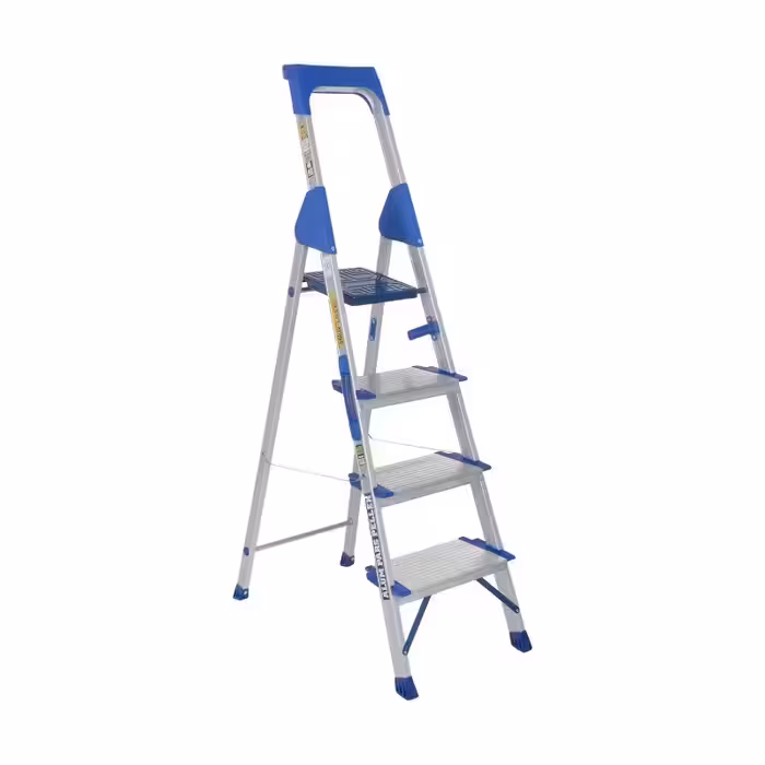 نردبان 4 پله هایلوکس آلوم‌پارس‌پله آلومینیومی تاشو عرض پله 20 سانتی تحمل وزن 160 کیلو