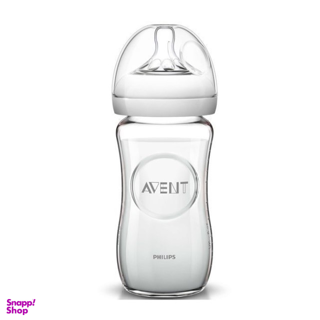 شیشه شیر اونت (Avent) بدنه پیرکس گنجایش 240 میلی لیتر