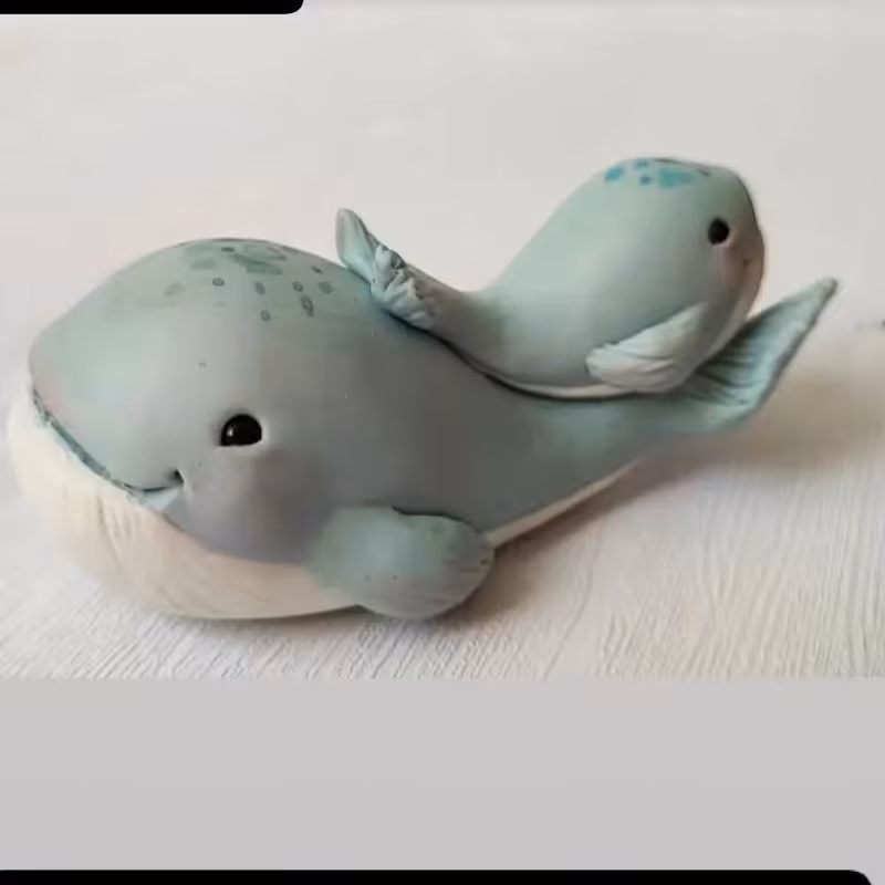 قالب سیلیکونی نهنگ مادر