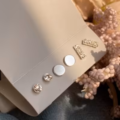 خرید و قیمت گوشواره نقره زنانه و دخترانه ترب ست زیورآلات نقره زنانه