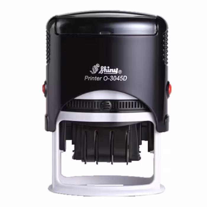 خرید دستگاه مهر شاینی تاریخ دار مدل O-3045-D سایز 45 × 30