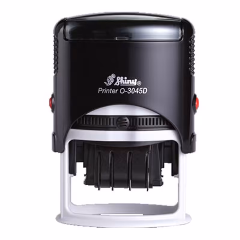 خرید دستگاه مهر شاینی تاریخ دار مدل O-3045-D سایز 45 × 30