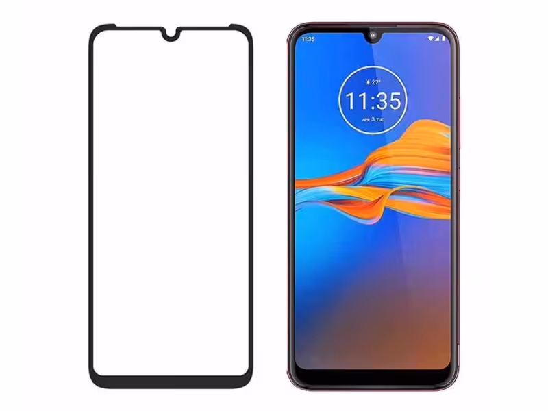 محافظ صفحه نمایش شیشه ای تمام چسب موتورولا RG Full Glass Motorola Moto E6 Plus