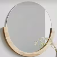  قاب آینه چوبی مدل نیم قاب ساخته شده از چوب طبیعی ارسال با باربری به سراسر کشور