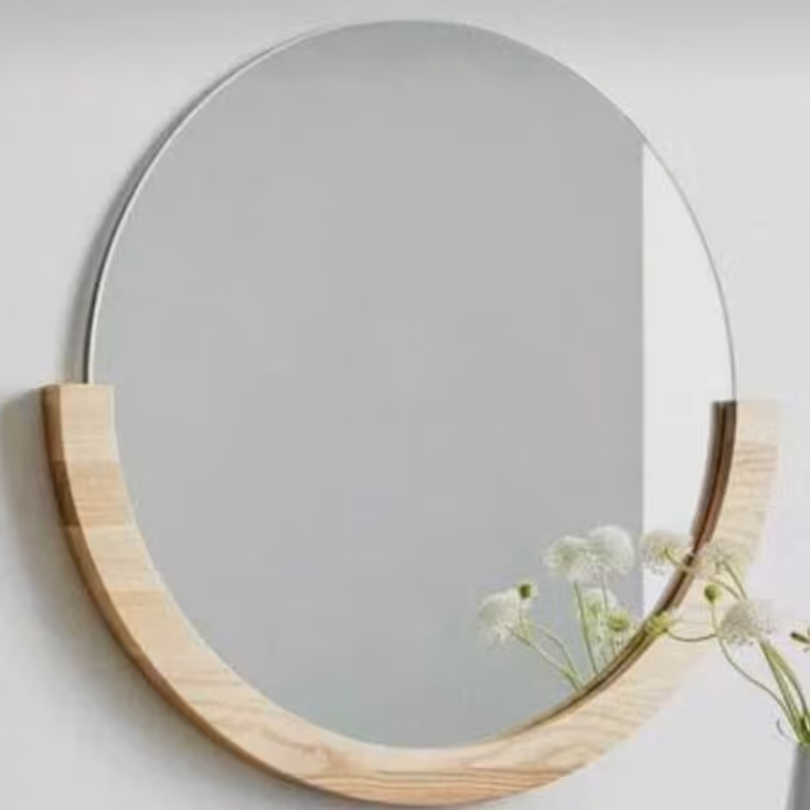  قاب آینه چوبی مدل نیم قاب ساخته شده از چوب طبیعی ارسال با باربری به سراسر کشور