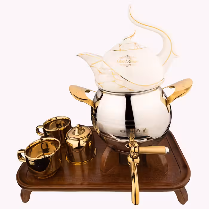 ست کتری و قوری کروپ ست مدل مجموعه کد 604