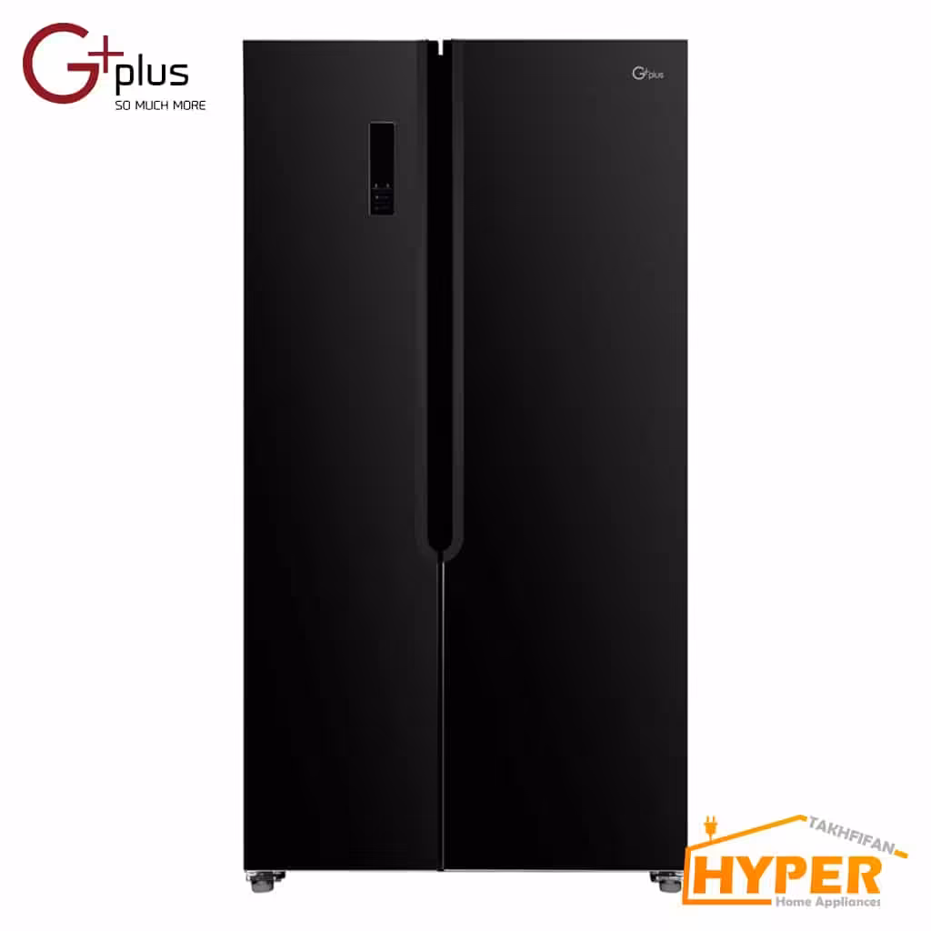 یخچال فریزر ساید بای ساید جی پلاس GSS-K718BG مشکی آینه ای