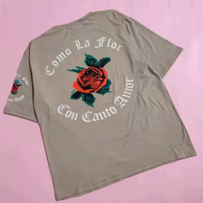 تیشرت اسپرت لانگ گل زنانه و دخترانه