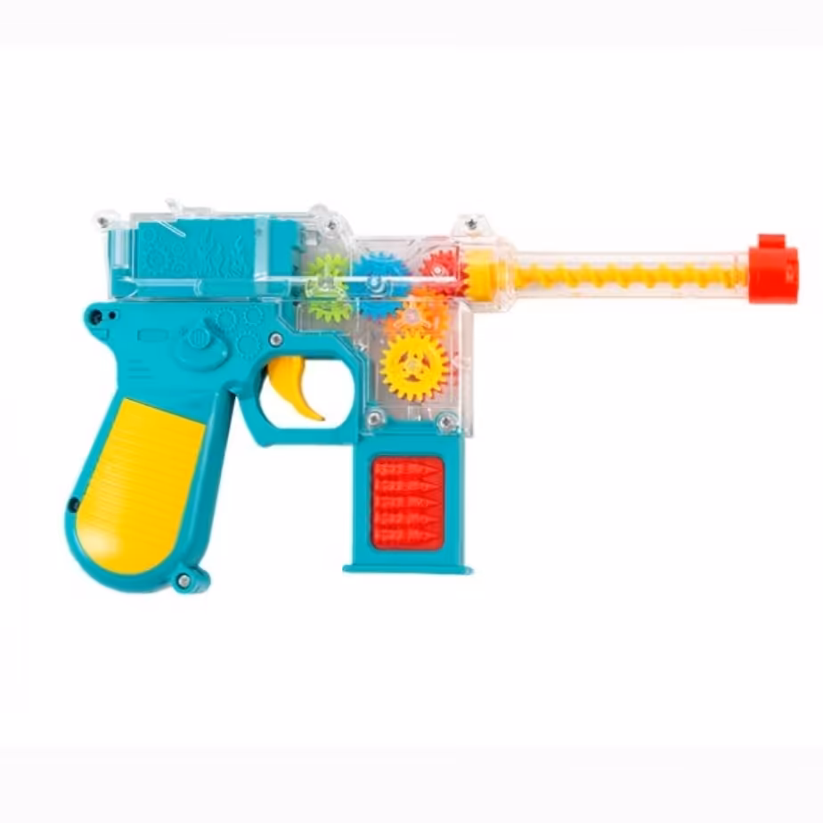 کلت چرخ دنده ای موزیکال چراغ دار رنگ آبی 