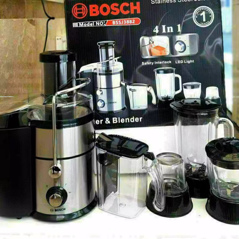 آب میوه گیری 4 کاره آنالوگ 1200 وات بوش