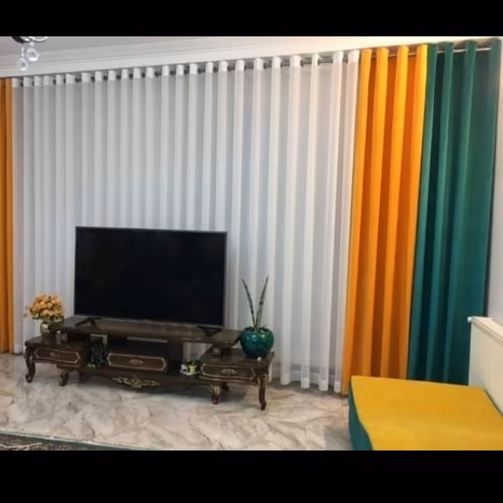 پرده آماده مخمل ترک