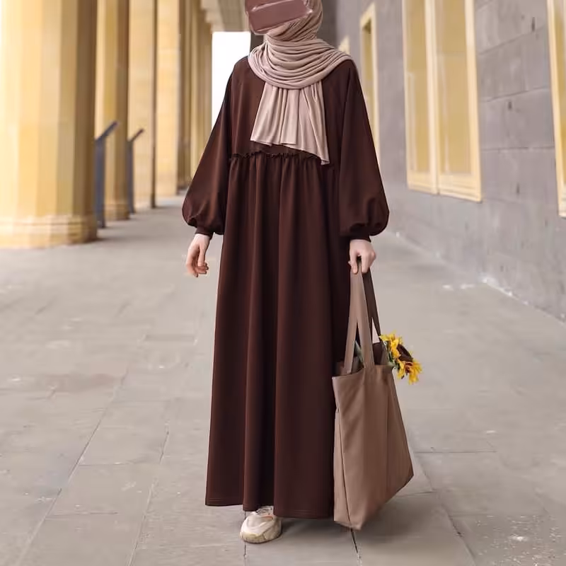 پیراهن مانتویی ساده و شیک