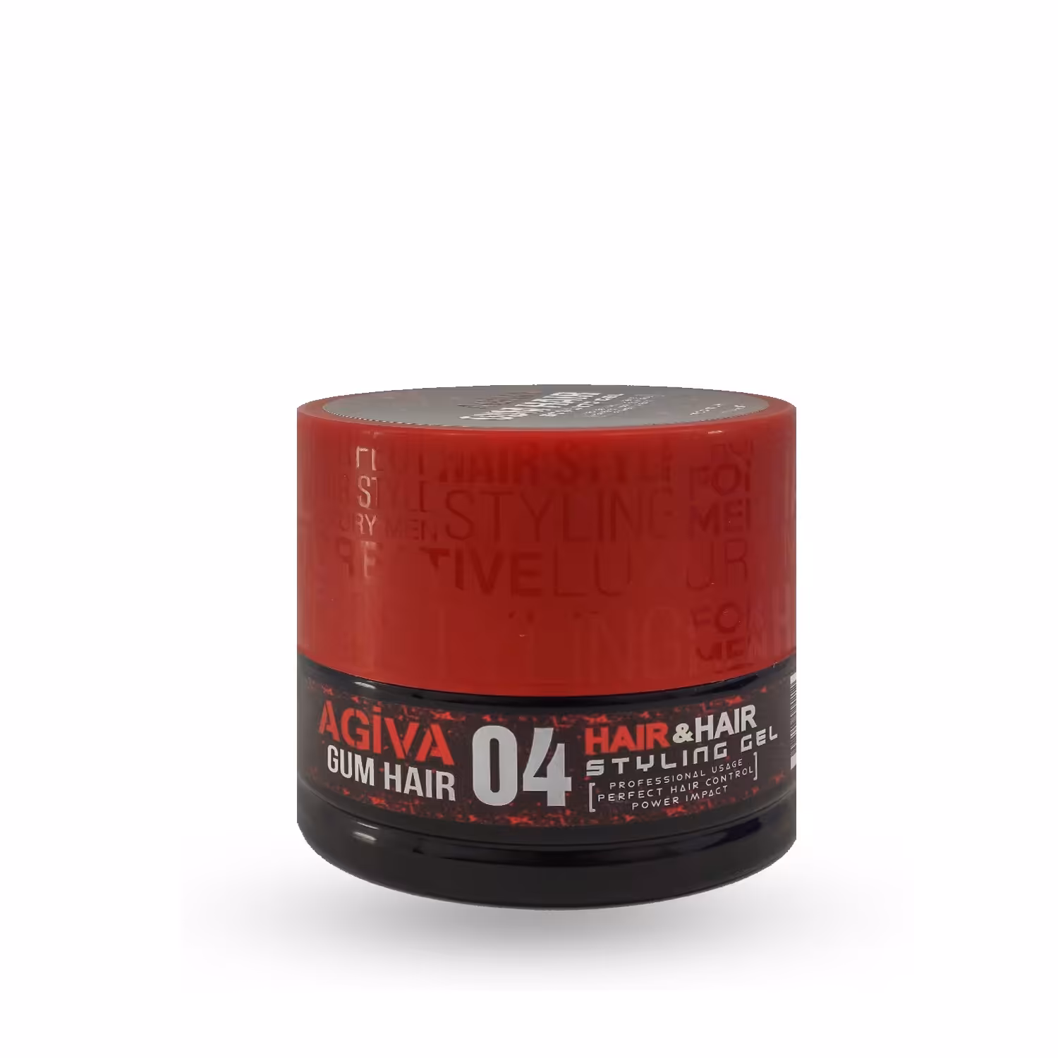 ژل مو قرمز آگیوا AGIVA شماره 04 مدل POWER GEL حجم 700 میل