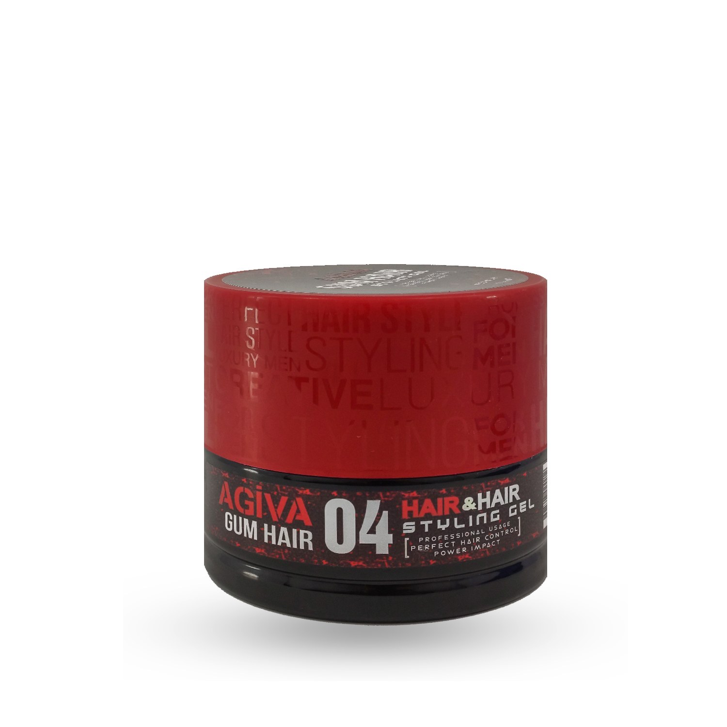 ژل مو قرمز آگیوا AGIVA شماره 04 مدل POWER GEL حجم 700 میل