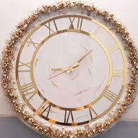 ساعت رزین و کریستال عروس