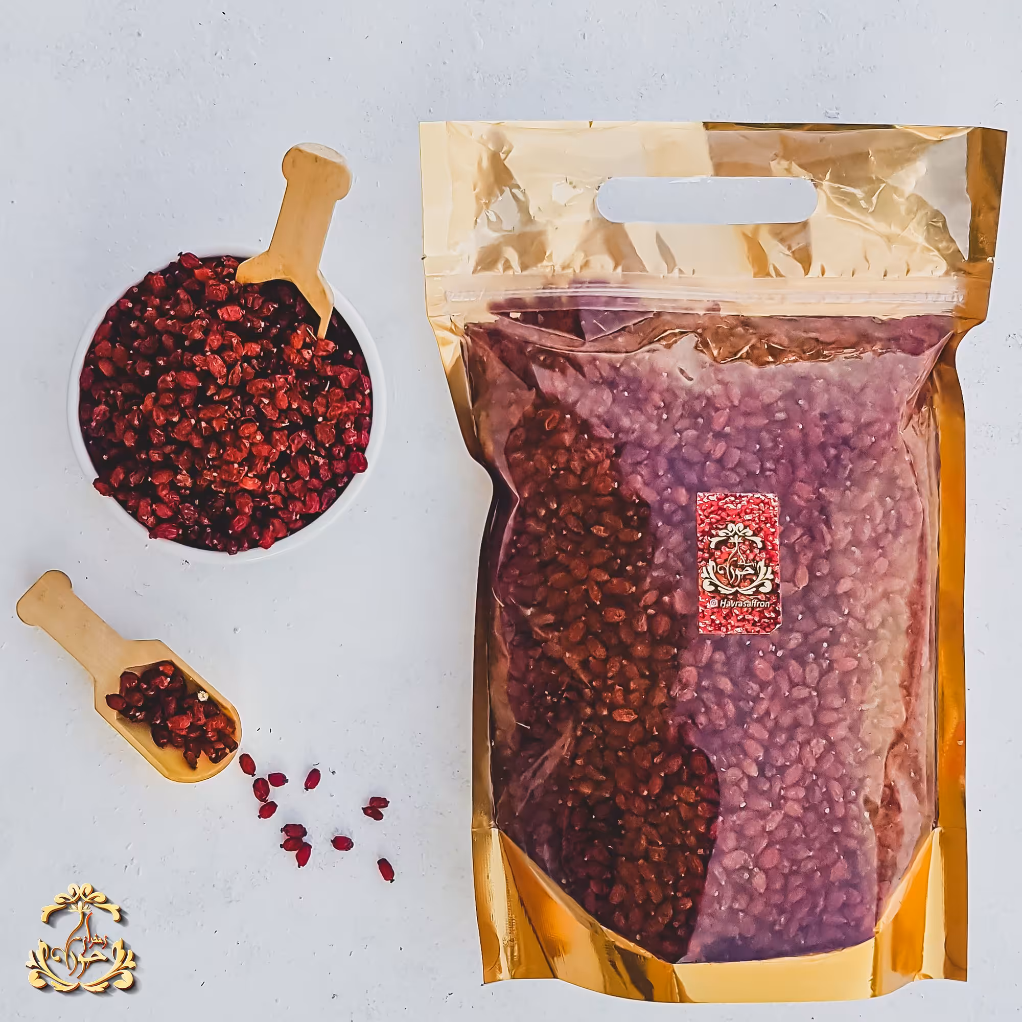 زرشک پفکی صادراتی بدون پارافین بسته بندی 500 گرمی