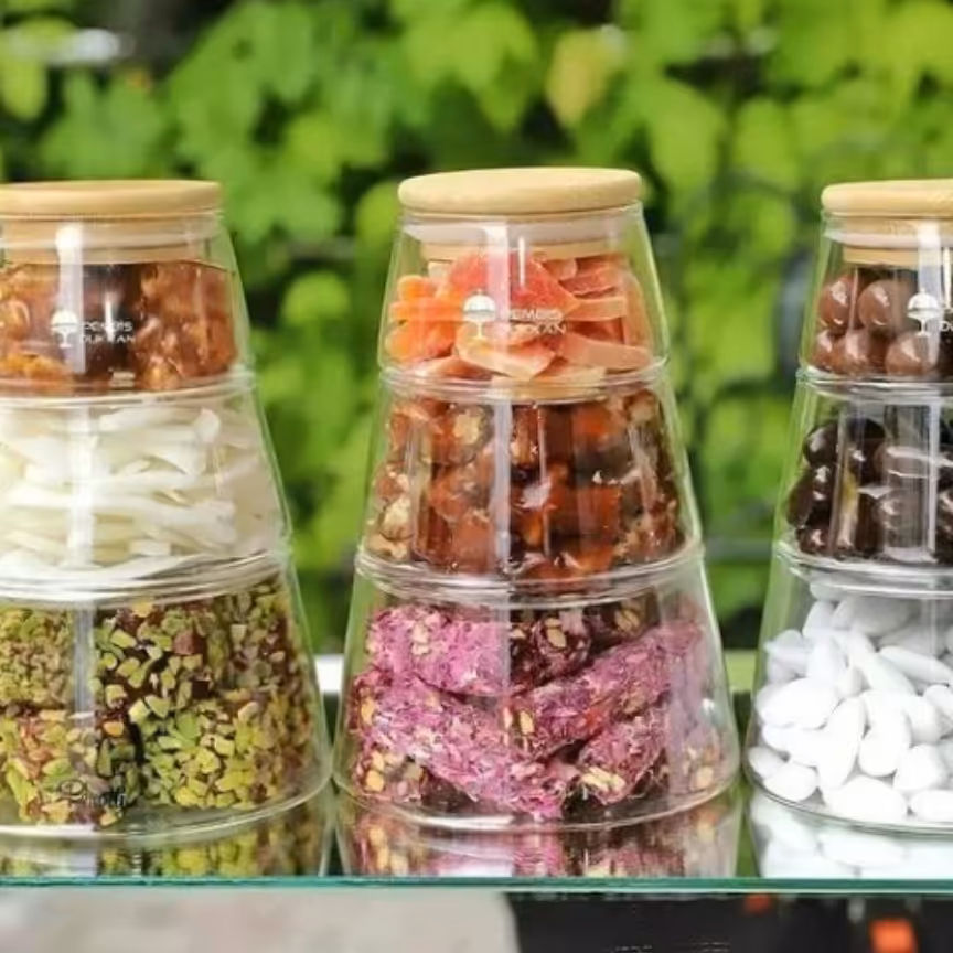 برج تنقلات شیشه ای در چوبی 3 طبقه

