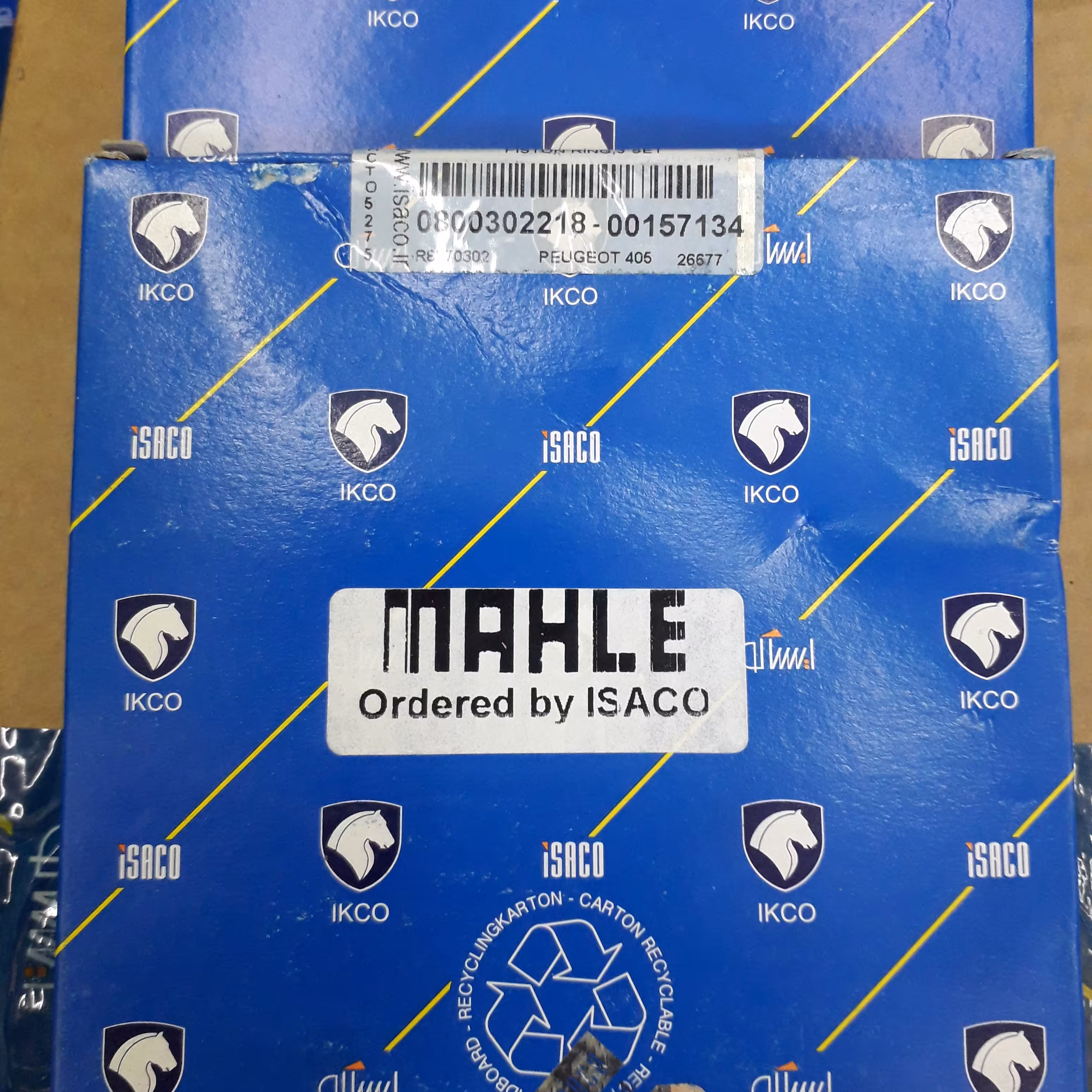 رینگ پیستون پژو 405 ماهله