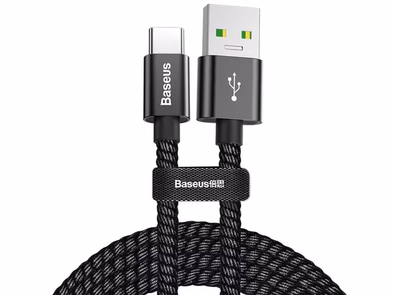 کابل شارژ سریع و انتقال داده بیسوس Baseus Double Fast Charging Type-C Cable 1m 5A