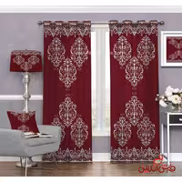 پرده سنتی قرمز کد 3309