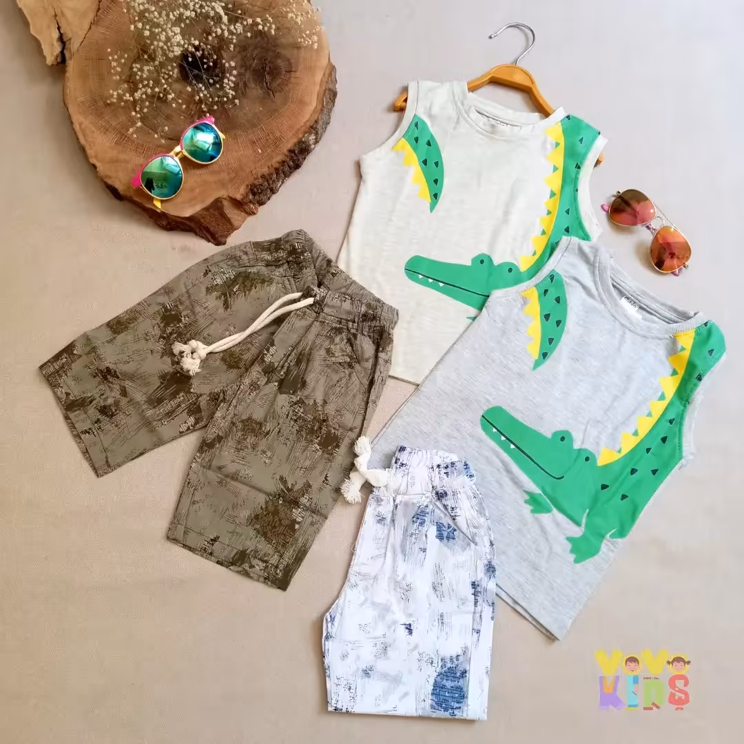 تاپ شلوارک پسرانه دایناسور 