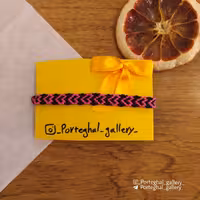 دستبند دوستی دست بافت طرح قلب