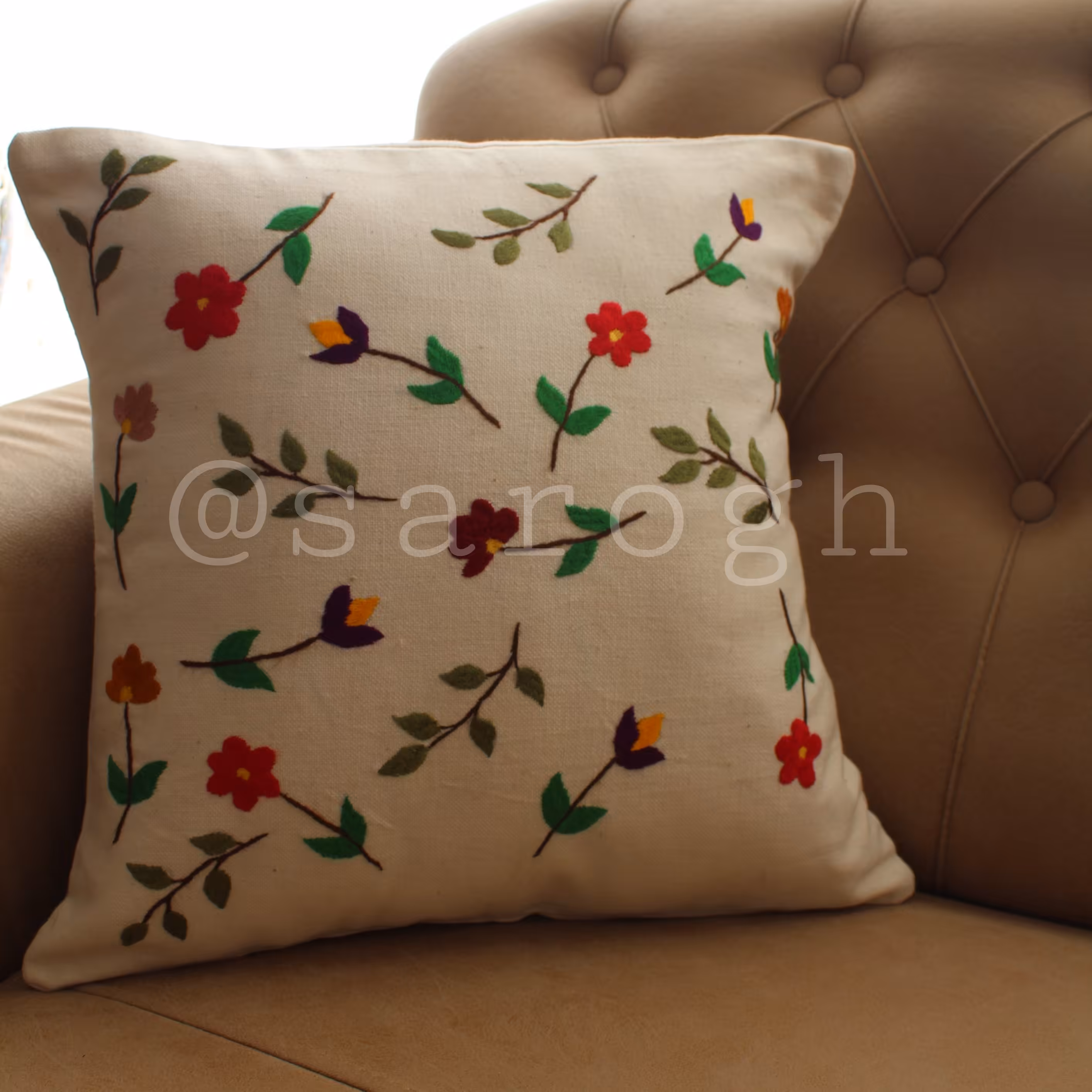 کوسن طرح گلی باخ باخ