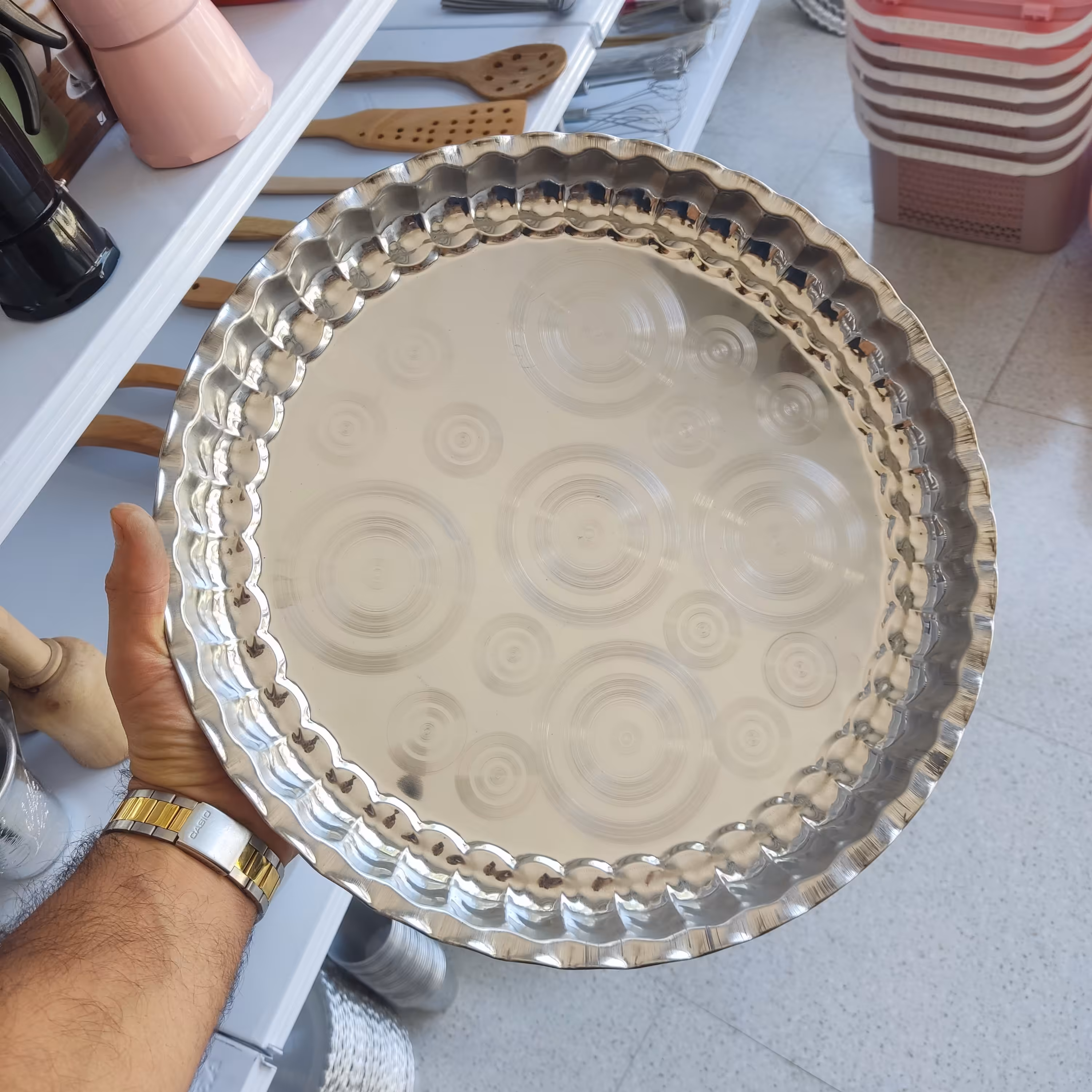 سینی استیل قطر 36