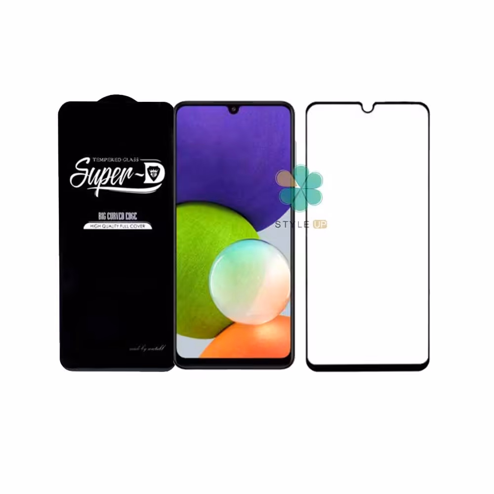 گلس گوشی سامسونگ Galaxy A22 4G تمام صفحه Super D