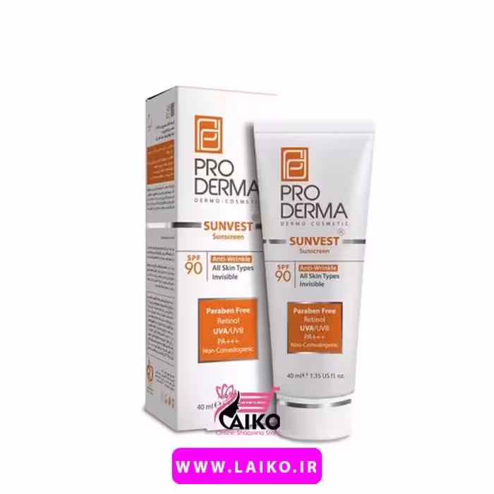 ضد آفتاب و ضد چروک رنگی SPF90 پرودرما