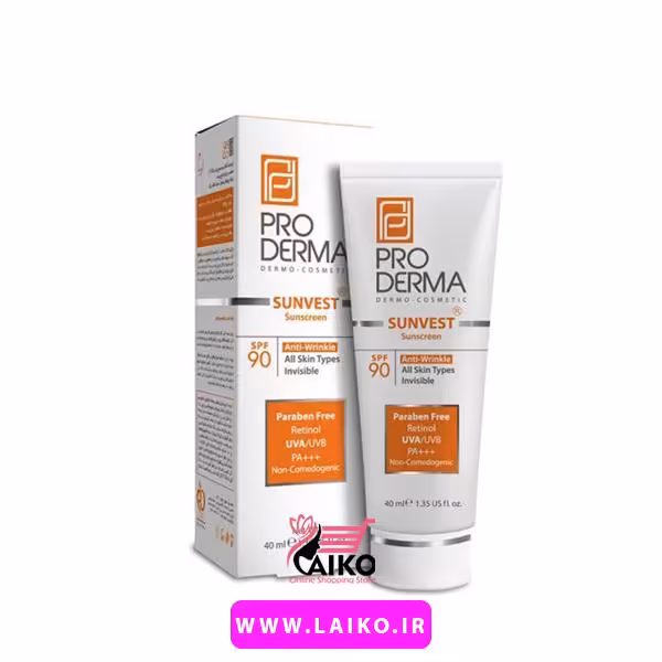 ضد آفتاب و ضد چروک رنگی SPF90 پرودرما