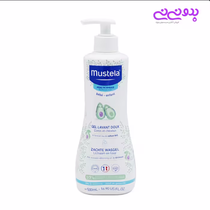 ژل سر و بدن 500 میلی گرم موستلا Mustela | سیسمونی بدو نی نی