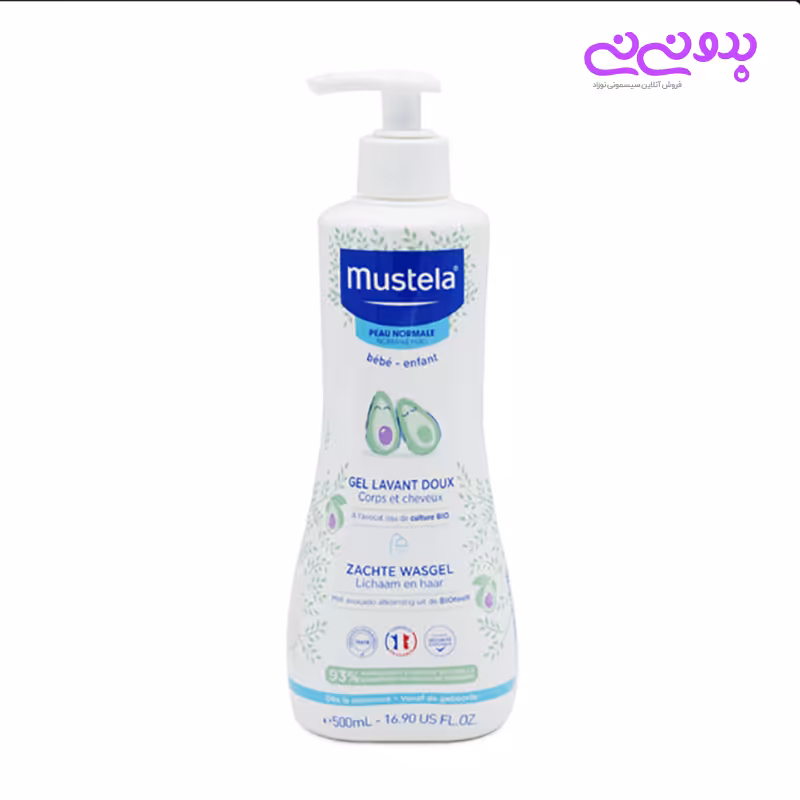 ژل سر و بدن 500 میلی گرم موستلا Mustela | سیسمونی بدو نی نی